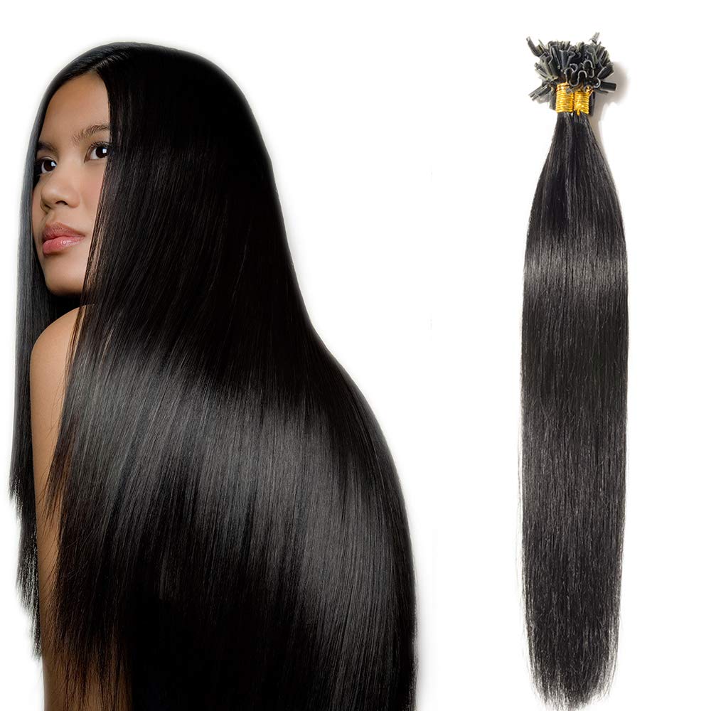 Extension Cheratina 53 cm Capelli Lisci Remy Hair capelli umani indiani -  VictoriaBeauty store